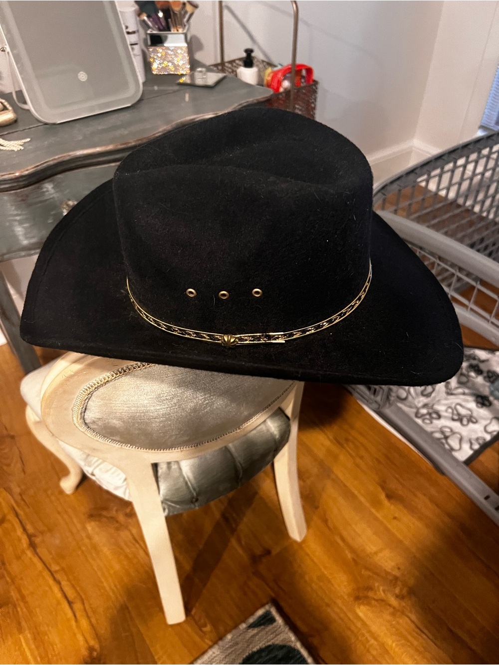 Western Express black faux felt cowboy hat
